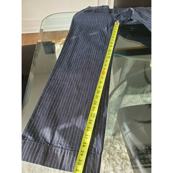 Chaps Women's Blue Lined Denim Cotton Mid Rise Straight Leg Casual Jeans Pant 10 - Picture 10 of 11